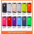 TPU+Silicone mobile case with a card slot, shockproof phone cover for iPhone 4 5 6 6+
